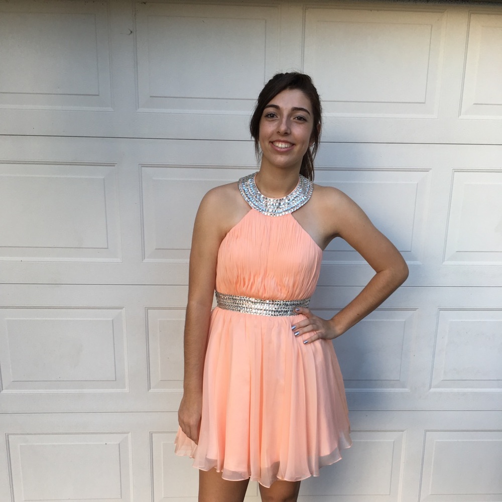Formal dress peach